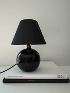 Black Ceramic Ball Lamp