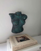 1990s Handmade Plaster Female Bust