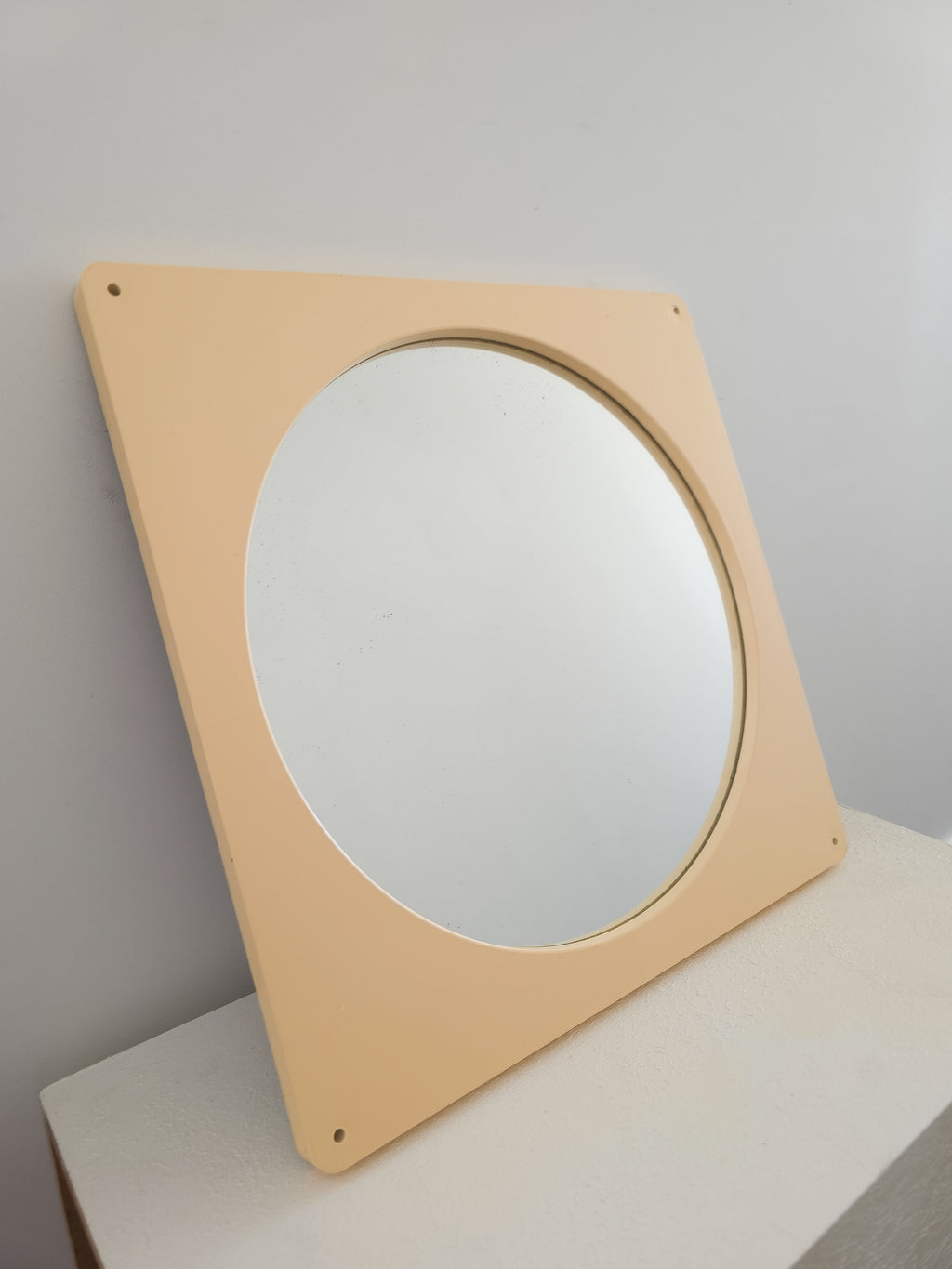 Vintage Caroma Wall Mirror - Beige