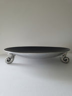 Large Carrol Boyes Bowl with Scroll Feet, Signed