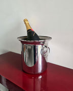 Large Champagne Ice Bucket with Clam Shell Details