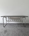 1970s Chrome & Smokey Glass Top Coffee Table