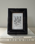 Chunky Ebonized Wood Black Frame