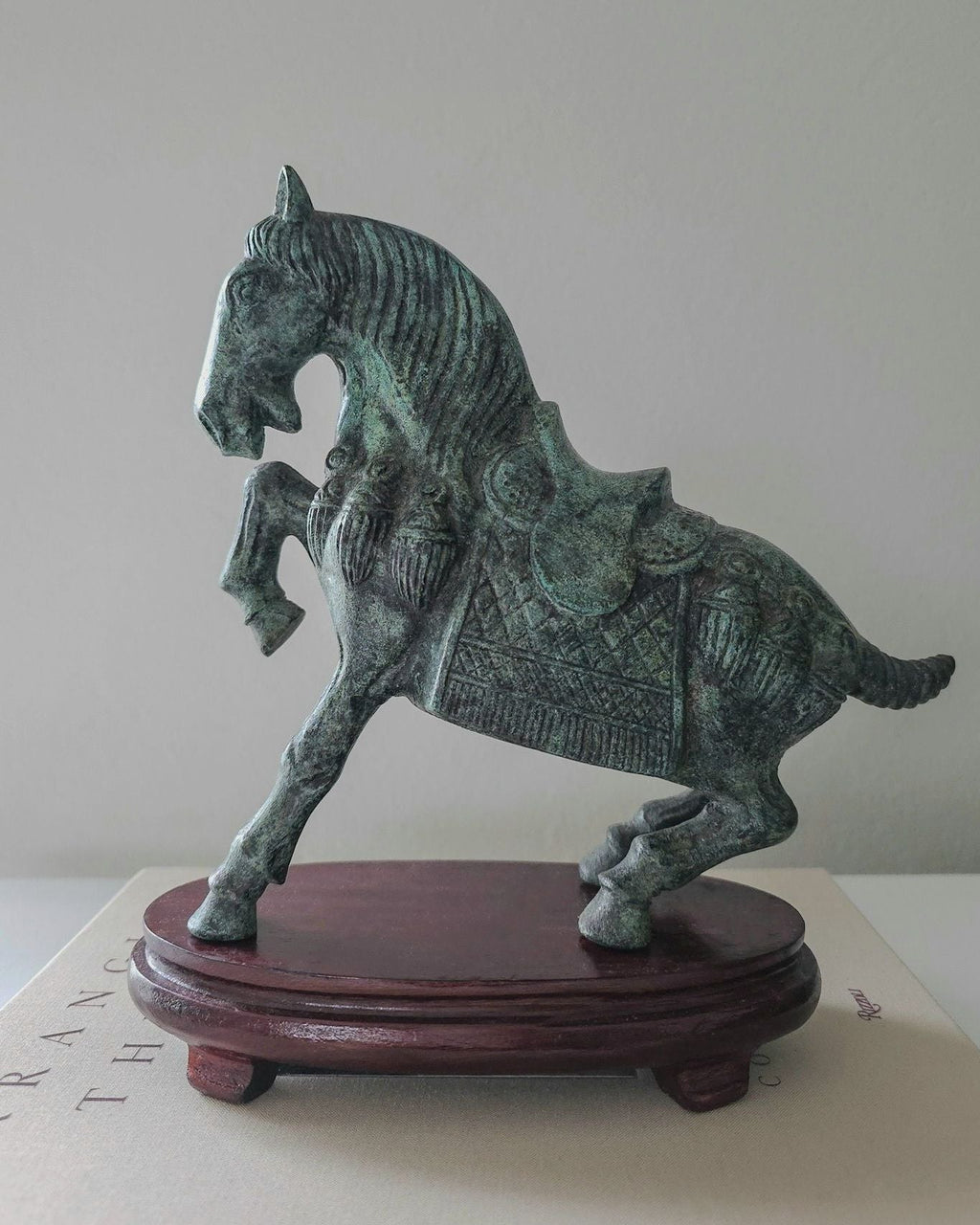 Vintage Bronze Horse Sculpture