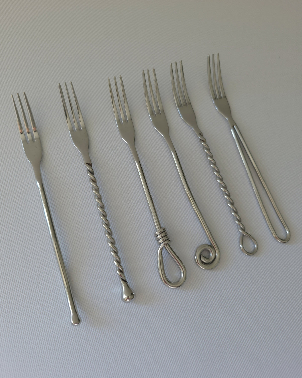 Set of 6 Vintage Cocktail Forks