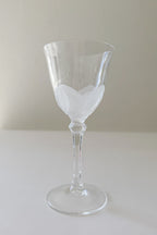 Vintage French Cristal JG Durand Tulip Wine Glasses
