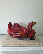 Folk Art Wooden Painted Duck