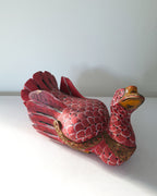 Folk Art Wooden Painted Duck