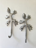 Vintage Gecko Wall Hooks