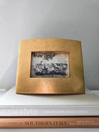 Vintage Gold Leaf Curved Frame
