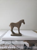 Vintage Clay Horse Sculpture
