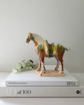 Vintage Ceramic War Horse Sculpture
