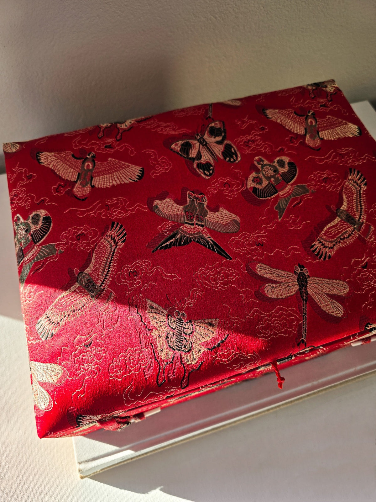 Vintage Chinese Brocade Jewellery Box