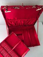 Vintage Chinese Brocade Jewellery Box