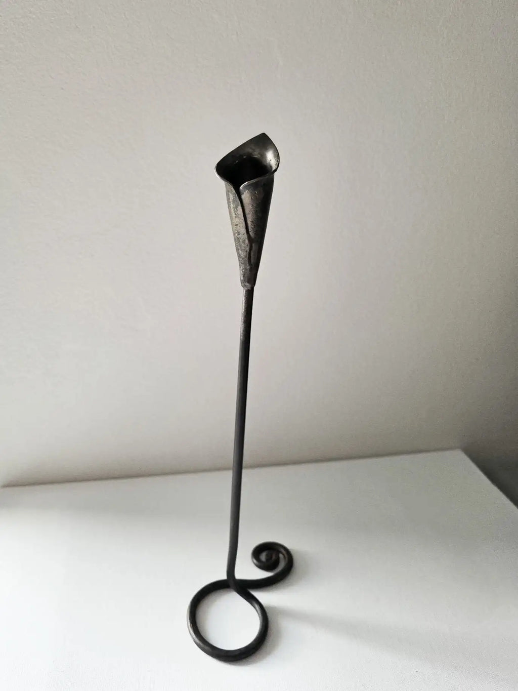 Handforged Lily Candle Holder