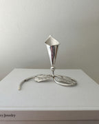 Vintage Silver Plated Calla Lily Candle Holder/Posy Vase