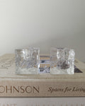 Vintage Dansk Ice Cube Candle Holders