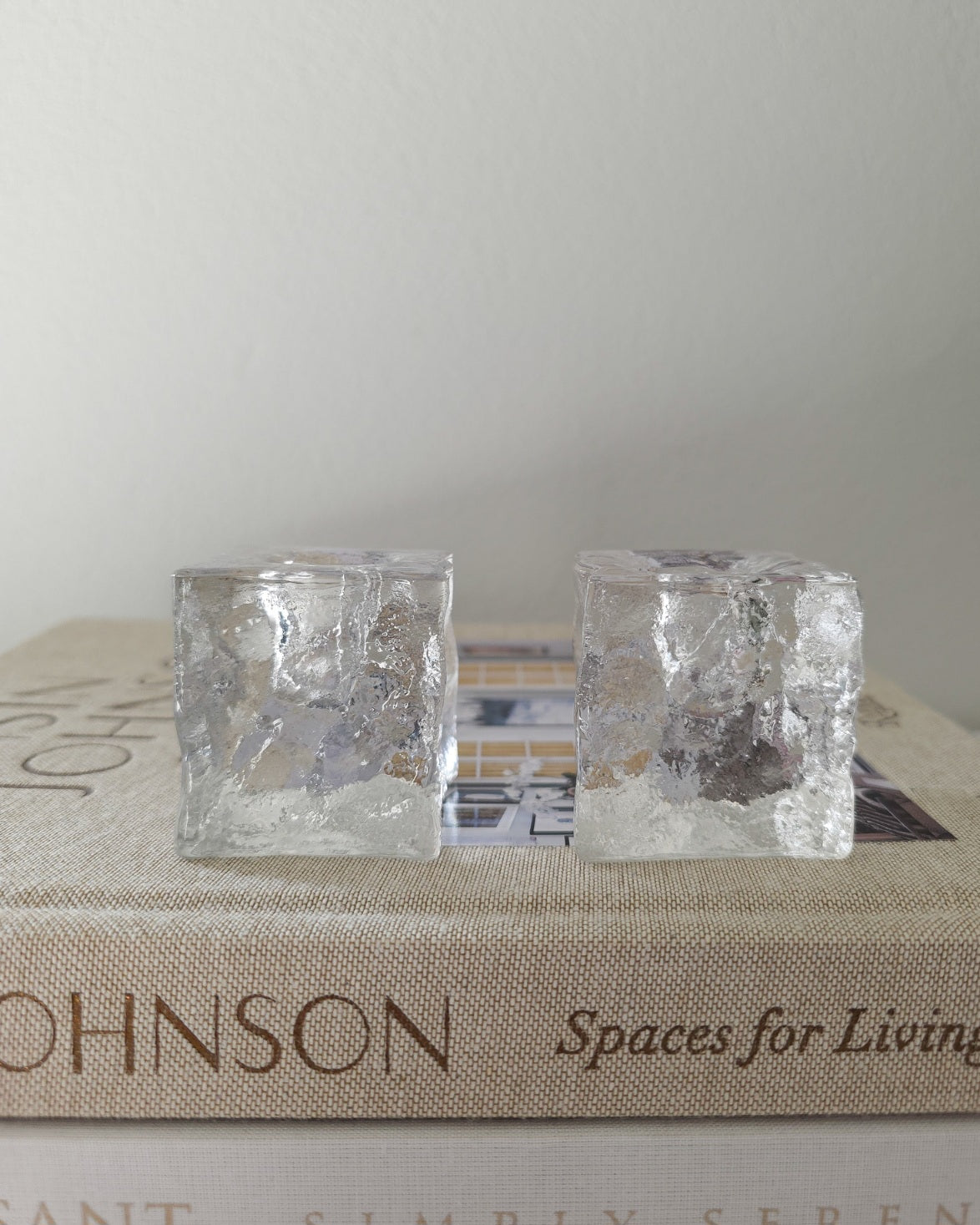 Vintage Dansk Ice Cube Candle Holders