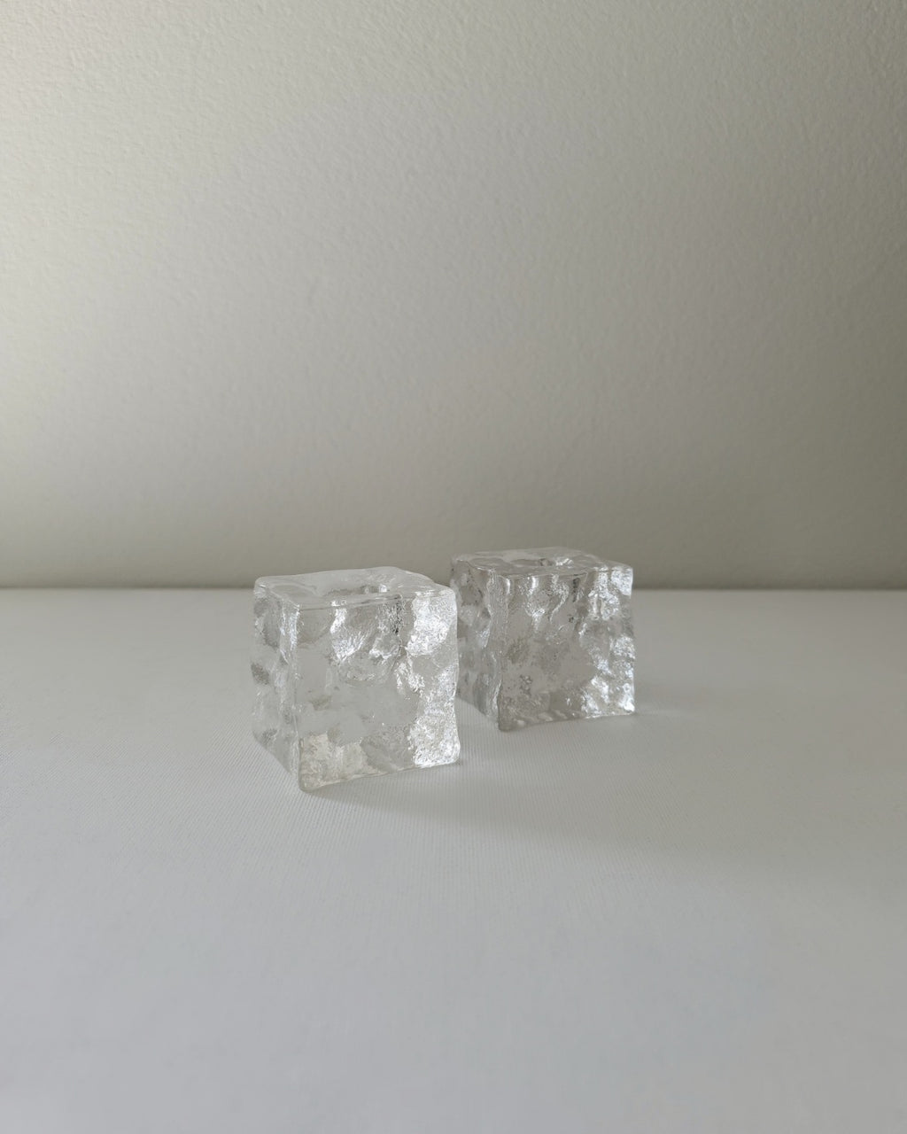 Vintage Dansk Ice Cube Candle Holders