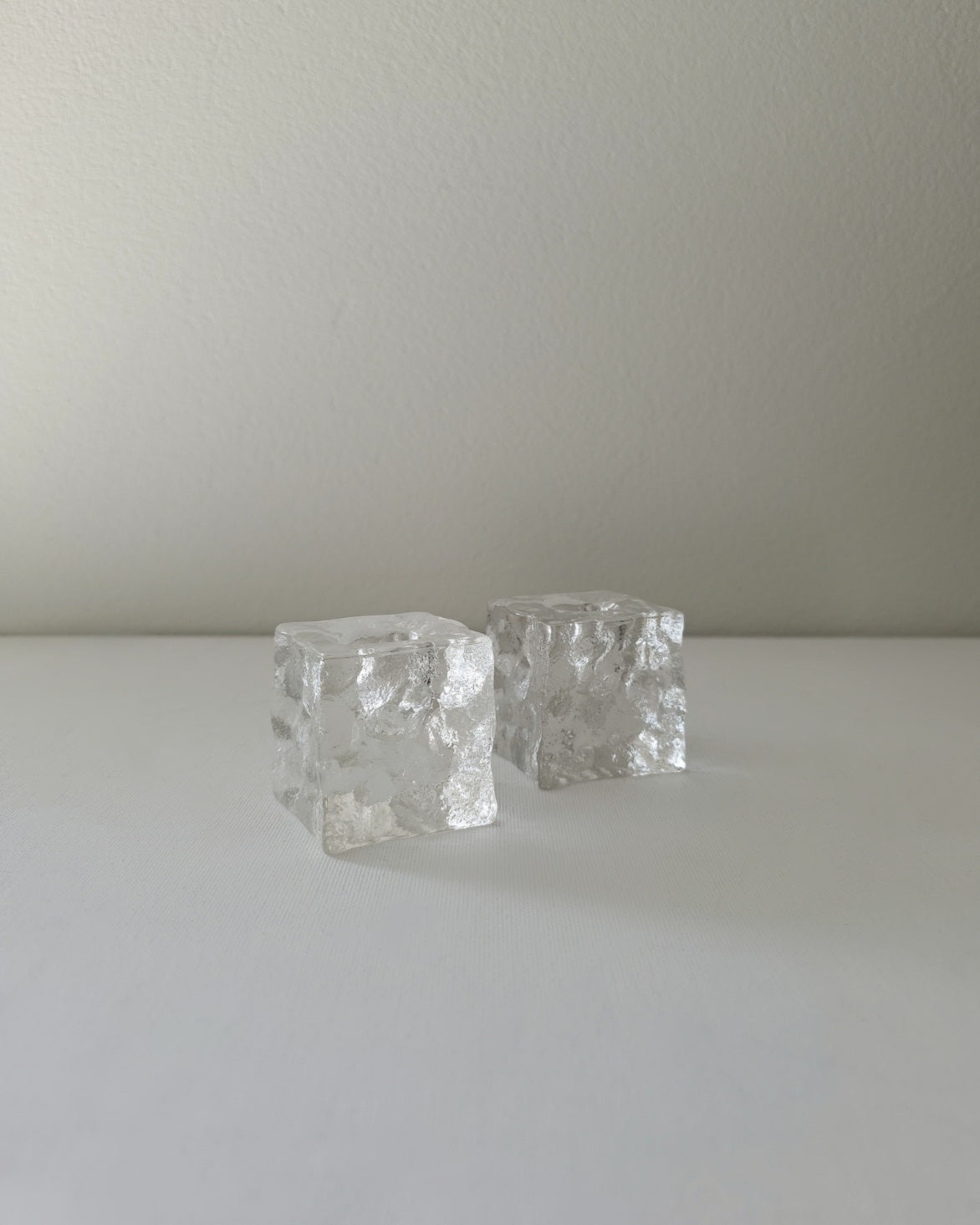 Vintage Dansk Ice Cube Candle Holders