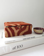 Padded Patterned Fabric Trinket Box