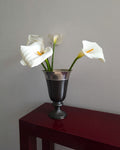 Vintage Metal Pedestal Vase