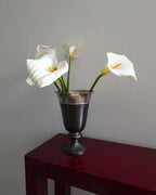 Vintage Metal Pedestal Vase