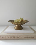 Vintage Brass Pedestal Bowl