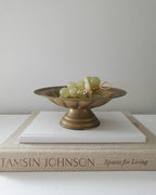 Vintage Brass Pedestal Bowl