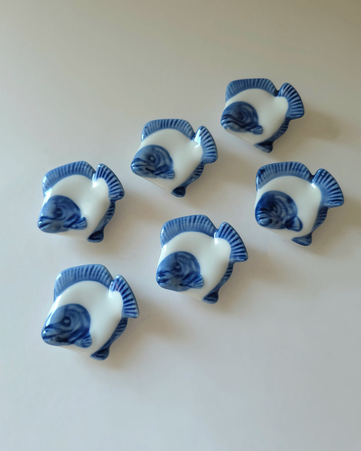 Porcelain Fish Chop Stick/Knife Rests