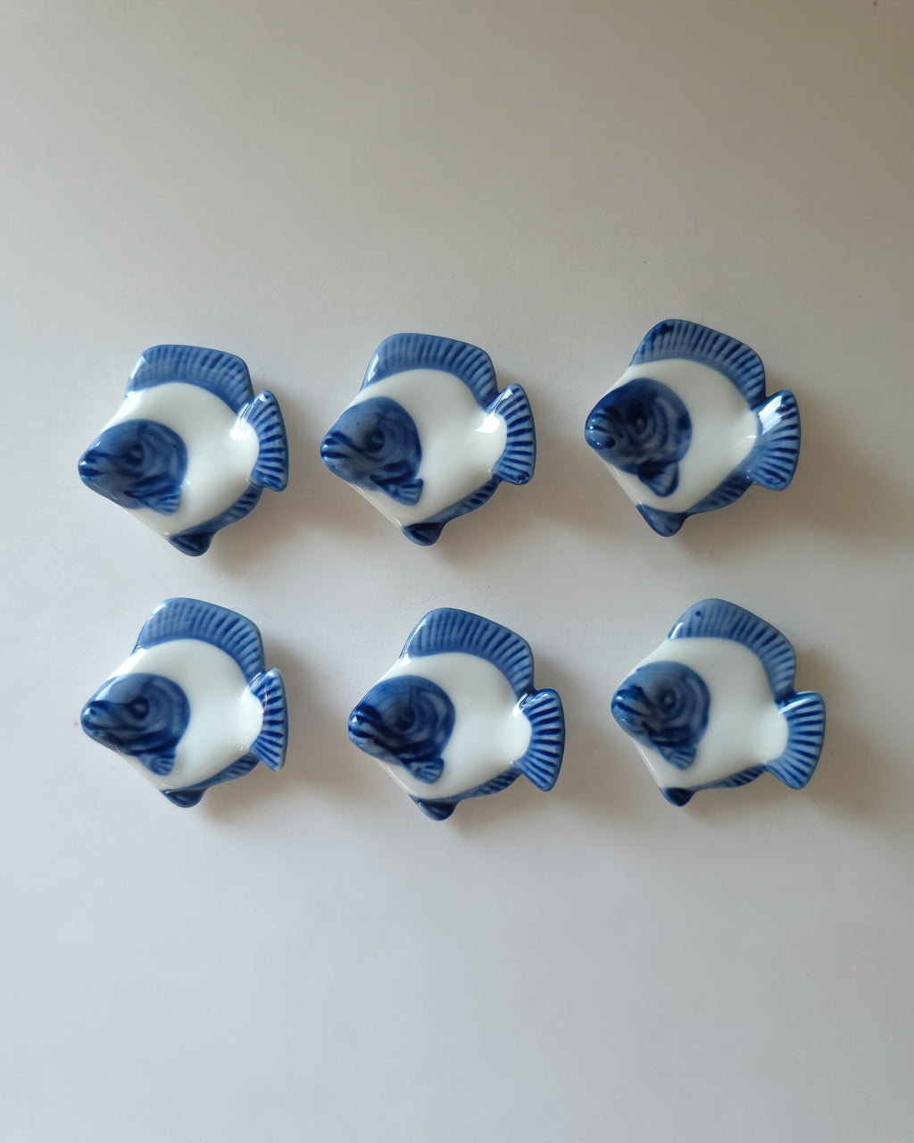 Porcelain Fish Chop Stick/Knife Rests