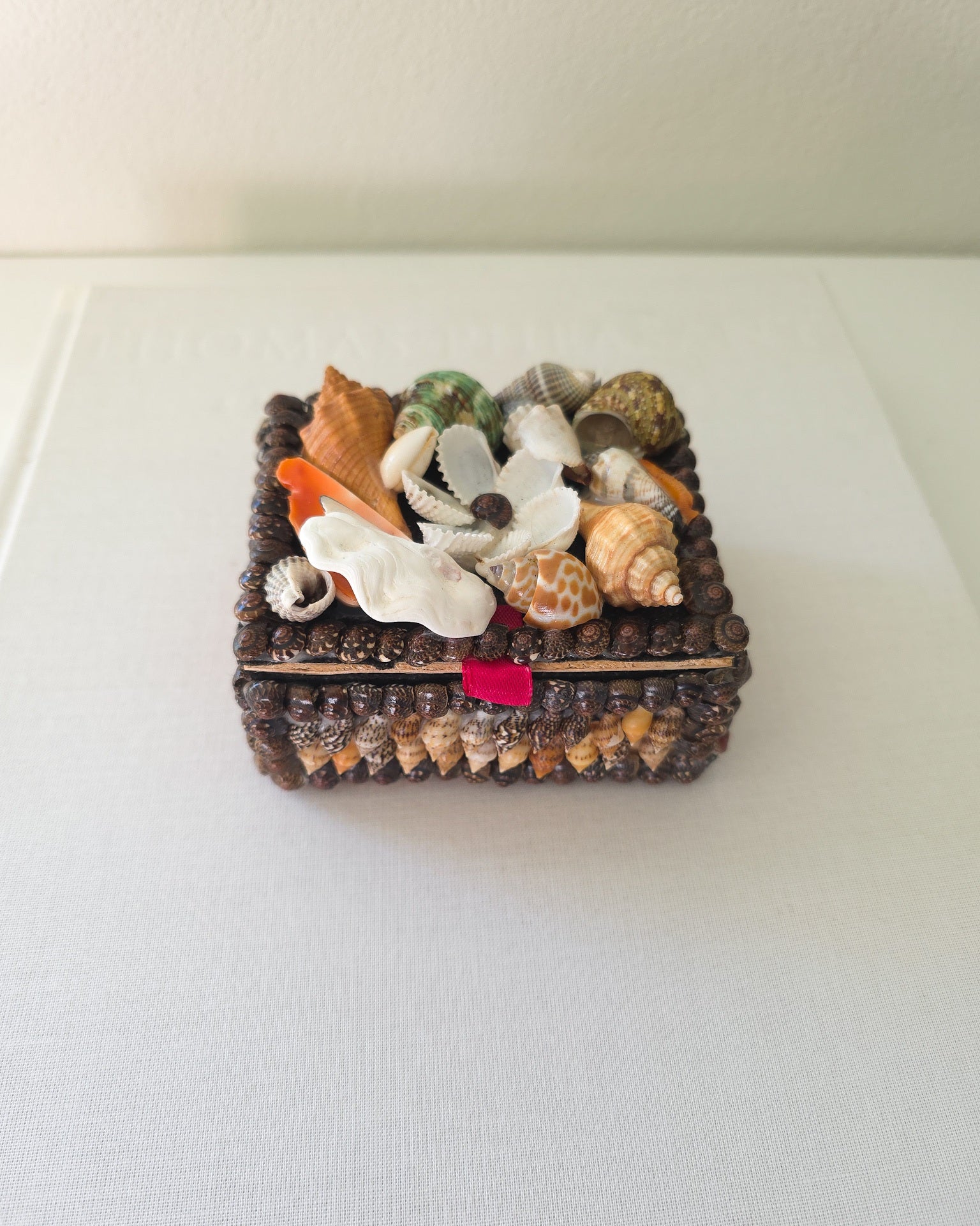 Pretty Vintage Shell Trinket Box