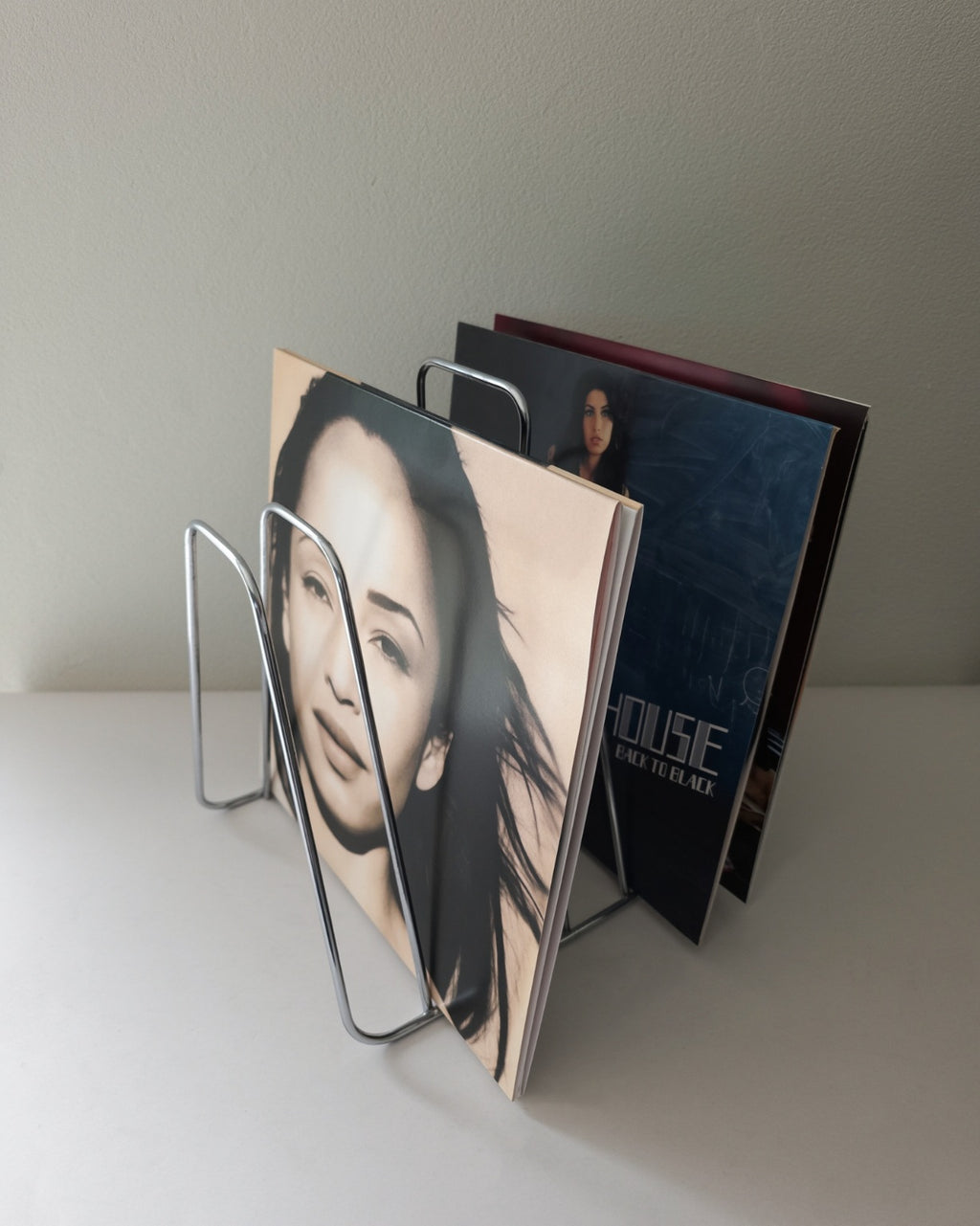 Chrome Vinyl/Magazine Holder