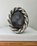 Pewter Finish Twisted Rope Picture Frame