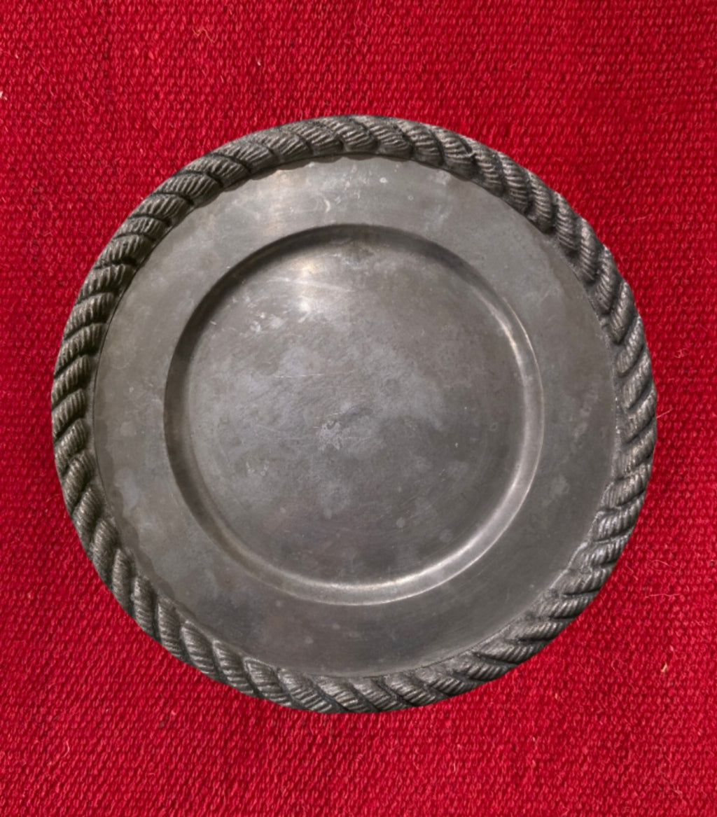 Vintage Aluminum Rope Detail Tray/Dish