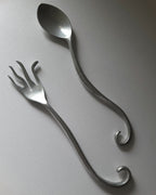 Unique Hand Forged Salad Servers
