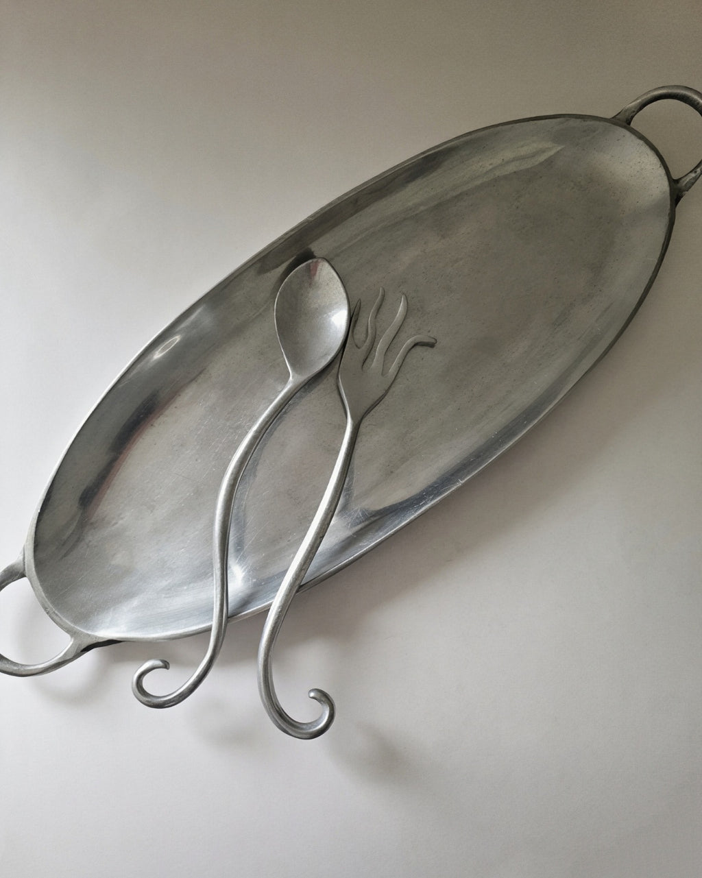 Unique Hand Forged Salad Servers