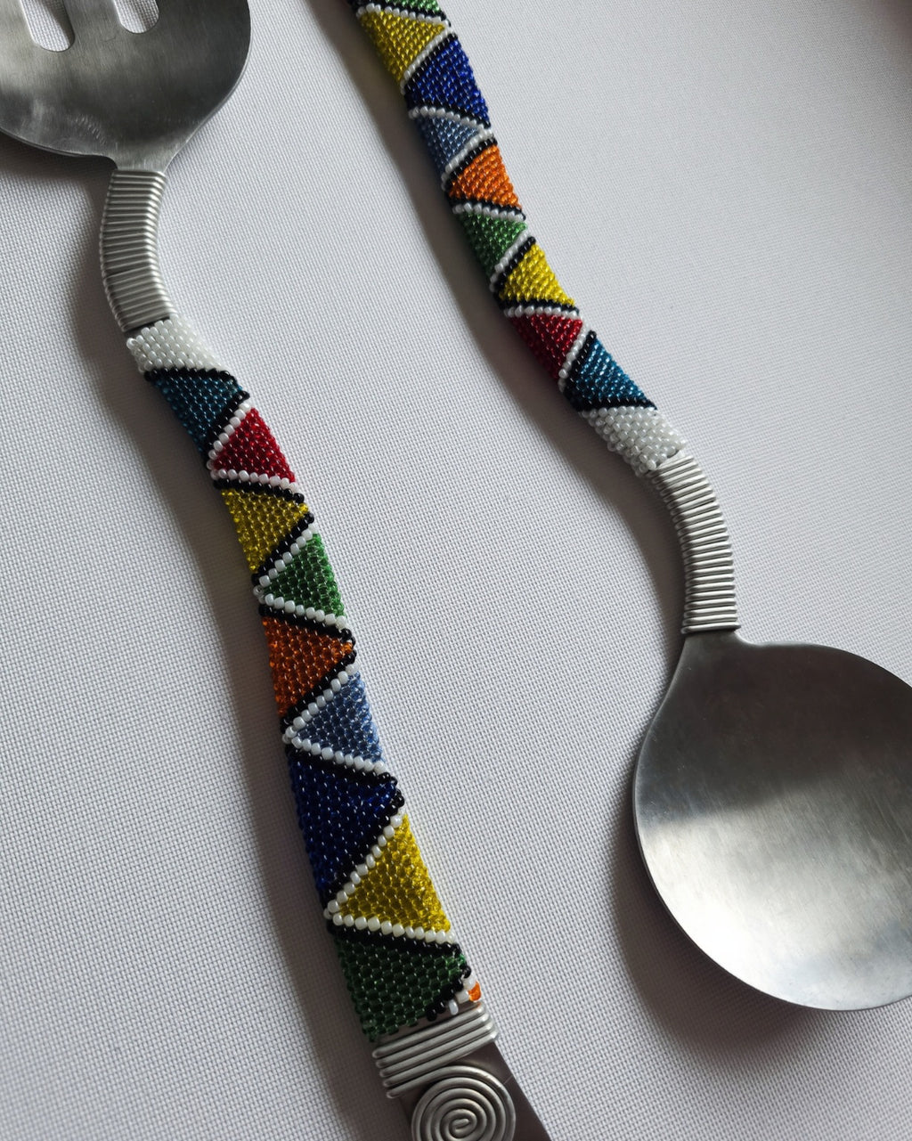 Beaded Wavy Salad Servers