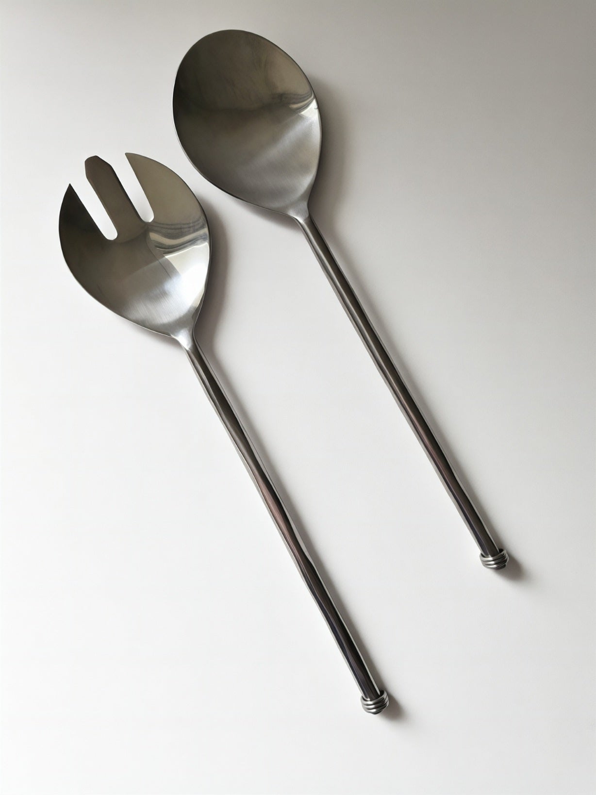 Unique Stainless Steel Salad Servers