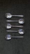 Silver plated desert spoons