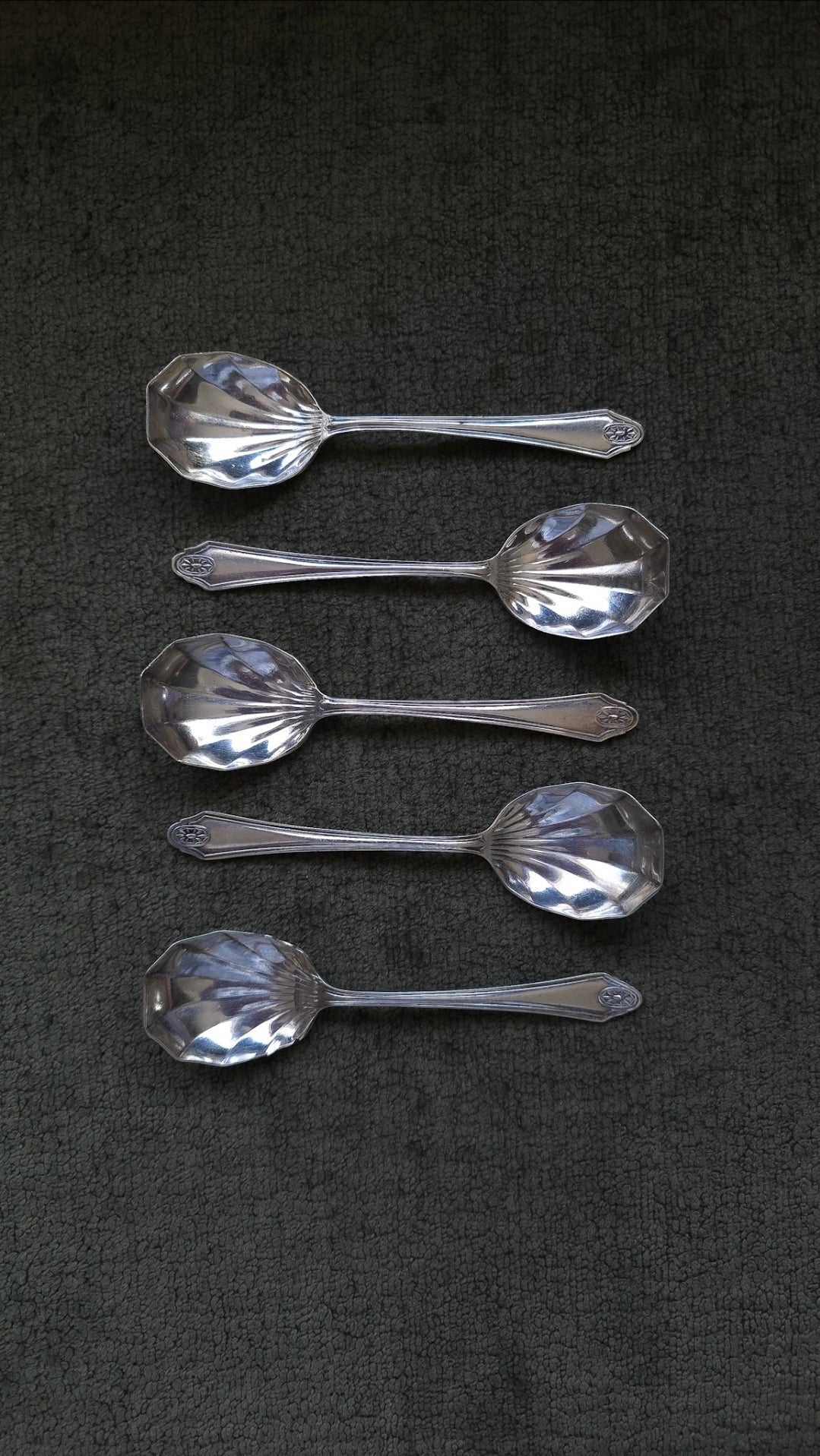Silver plated desert spoons