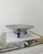 1990s Cast Aluminium Spiral Footed Bowl