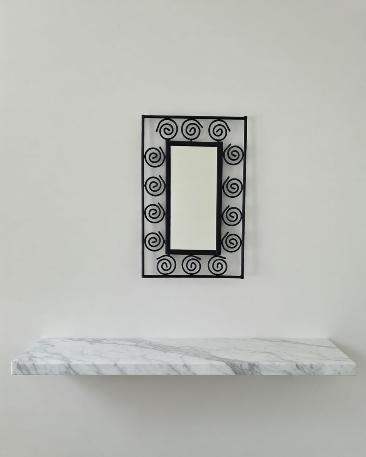 Vintage Scroll Frame Mirror