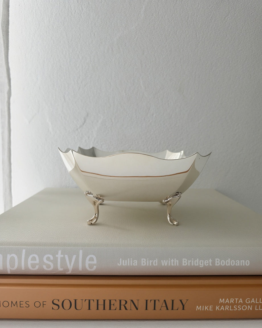 Vintage Footed Silver Plate Bowl