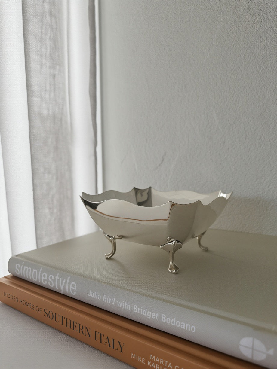 Vintage Footed Silver Plate Bowl