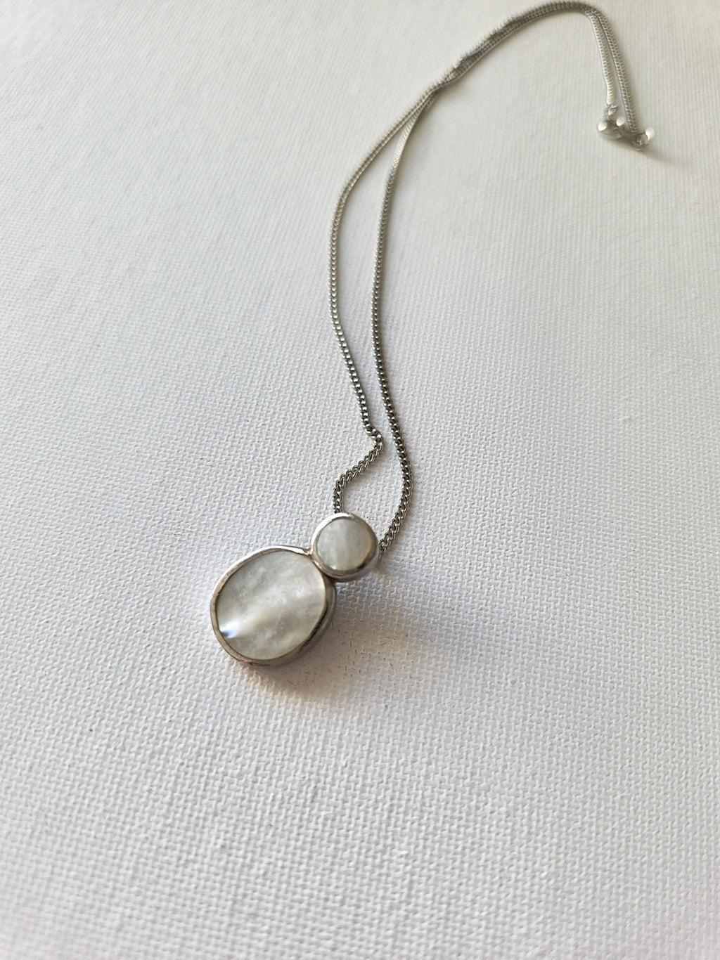 Sterling Silver Mother of Pearl Necklace