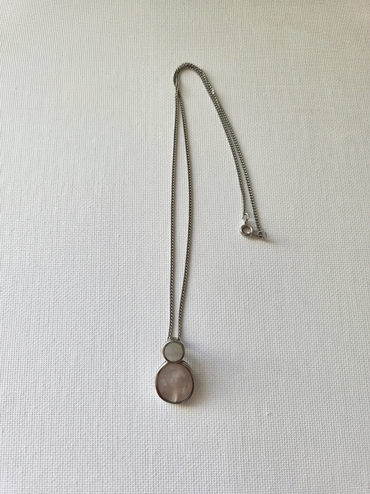 Sterling Silver Mother of Pearl Necklace