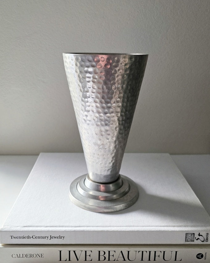 Vintage Aluminum Vase