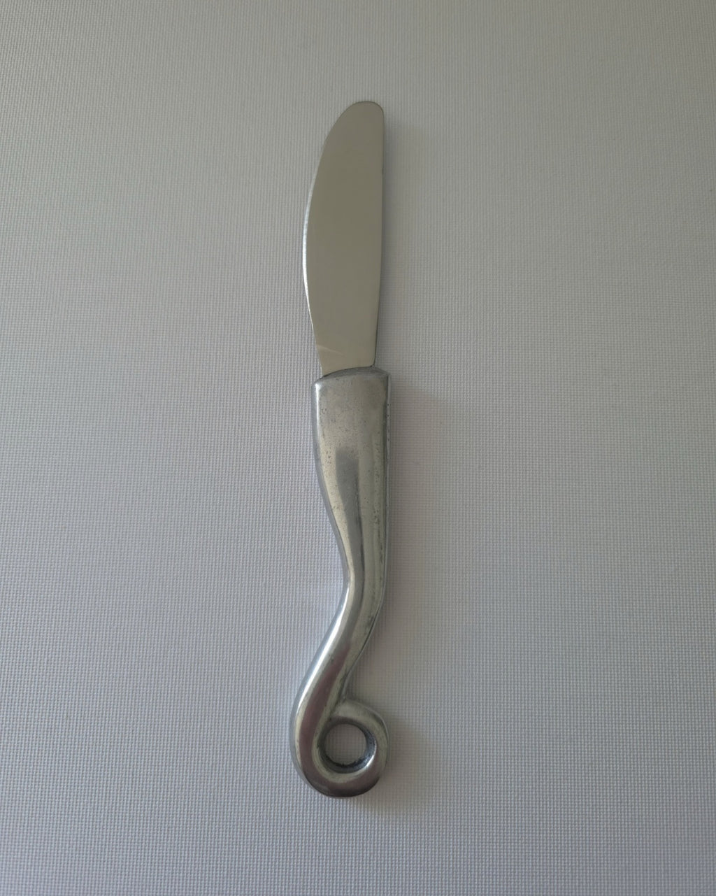 Vintage Sculptural Spiral Cheese Knife