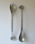 Vintage Spiral Handle Salad Servers